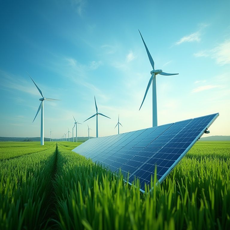 Modern energy facility exterior